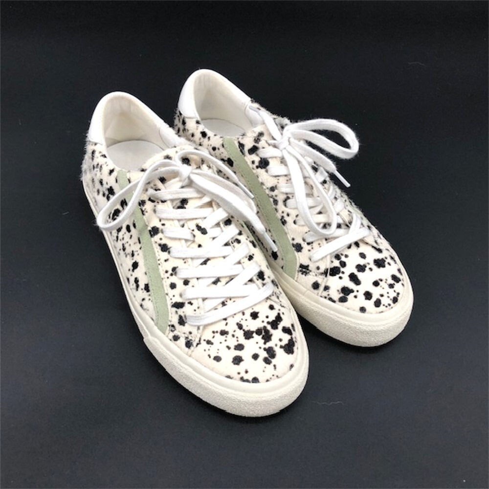 Madewell Sidewalk Sneakers with Spotted Genuine Calf Hair in Women's Size 7.5